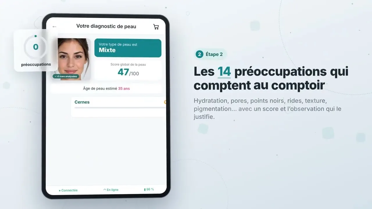 Atena : analyse de peau par IA sur tablette en officine